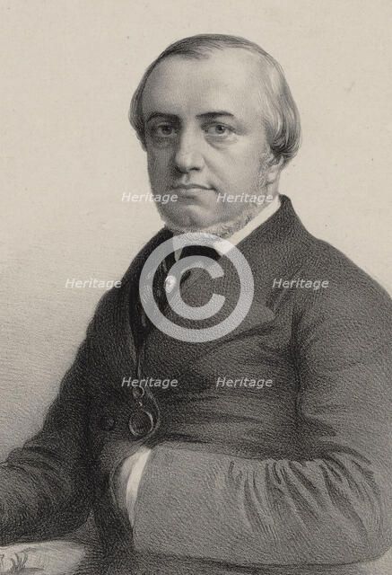 Portrait of the composer Adolphe Le Carpentier (1809-1869). Creator: Anonymous.