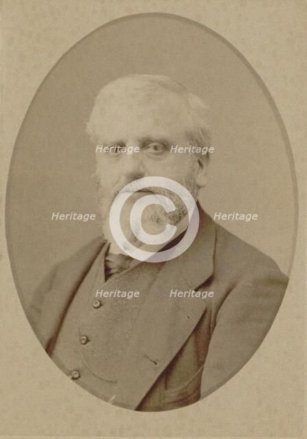 Portrait of the composer Adrien Barthe (1828-1898), 1880. Creator: Petit, Pierre (1598-1677).