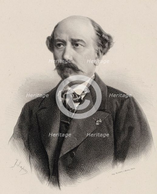Portrait of the Composer Aimé Maillart (1817-1871). Creator: Lafosse, Jean-Baptiste Adolphe (1810-1879).