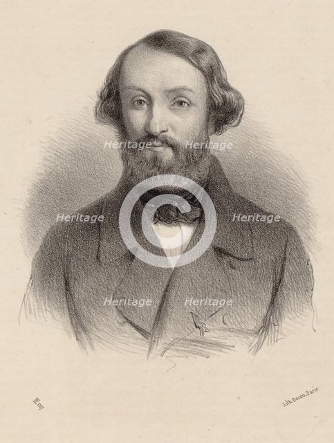 Portrait of the composer Albert Grisar (1808-1869), 1850.