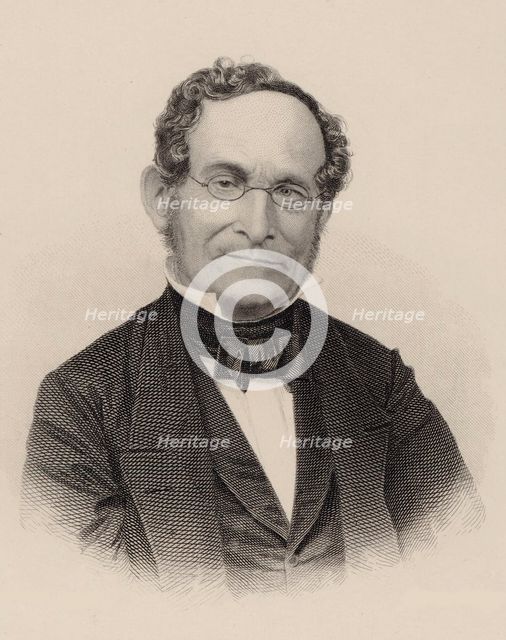 Portrait of the Composer Albert Methfessel (1785-1869). Creator: Weger, August (1823-1892).