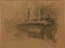 Portrait of the Composer Aleksey Fedorovich Kal, 1906. Artist: Repin, Ilya Yefimovich (1844-1930)