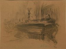 Portrait of the Composer Aleksey Fedorovich Kal, 1906. Artist: Repin, Ilya Yefimovich (1844-1930)