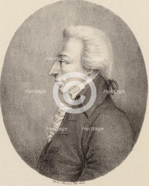 Portrait of the Composer Alessio Prati (1750-1788) , 1816. Creator: Winter, Heinrich Eduard von (1788-1825).