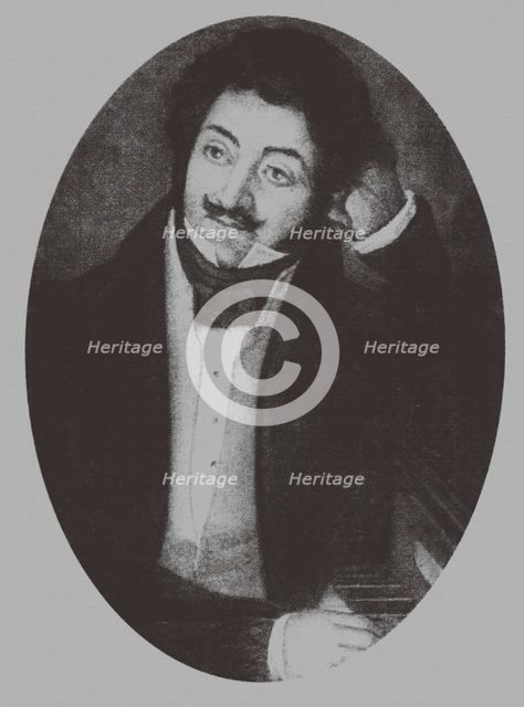 Portrait of the Composer Alexander Aleksandrovich Alyabyev (1787-1851), 1810s. Artist: Anonymous  