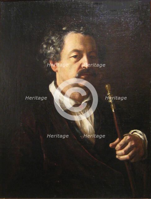 Portrait of the Composer Alexander Aleksandrovich Alyabyev (1787-1851), 1840-1850. Artist: Tropinin, Vasili Andreyevich (1776-1857)