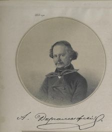 Portrait of the composer Alexander Dargomyschski (1813-1869), 1853. Creator: Timm, Wassili (George Wilhelm) (1820-1895)