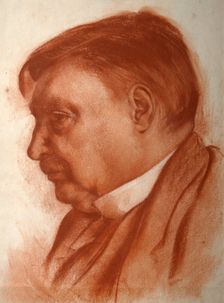 Portrait of the composer Alexander Glazunov (1865-1936). Creator: Yakovlev, Alexander Yevgenyevich (1887-1938)