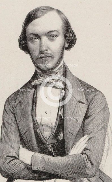 Portrait of the composer Alexandre Batta (1816-1902), 1830-1840s.