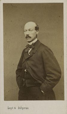 Portrait of the composer Alexandre Batta (1816-1902), c. 1880. Creator: Photo studio Legé & Bergeron