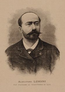 Portrait of the composer Alexandre Luigini (1850-1906) , 1887. Creator: Sédard, E. (active 1880s)