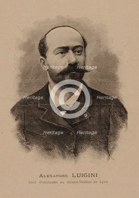 Portrait of the composer Alexandre Luigini (1850-1906) , 1887. Creator: Sédard, E. (active 1880s).