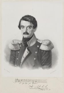 Portrait of the composer Alexis Lvov (1798-1870)
