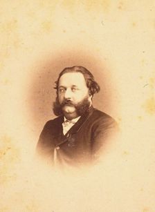 Portrait of the Composer Alfred Jaëll (1832-1882), 1866. Creator: Photo studio Paetz