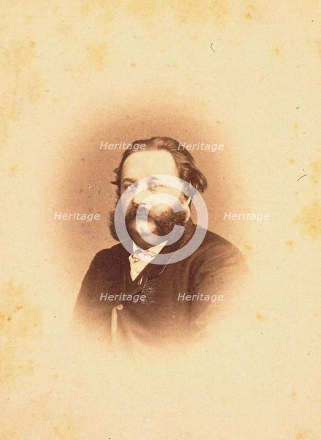 Portrait of the Composer Alfred Jaëll (1832-1882), 1866. Creator: Photo studio Paetz.