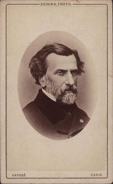 Portrait of the composer Ambroise Thomas (1811-1896), 1860s. Creator: Anonymous