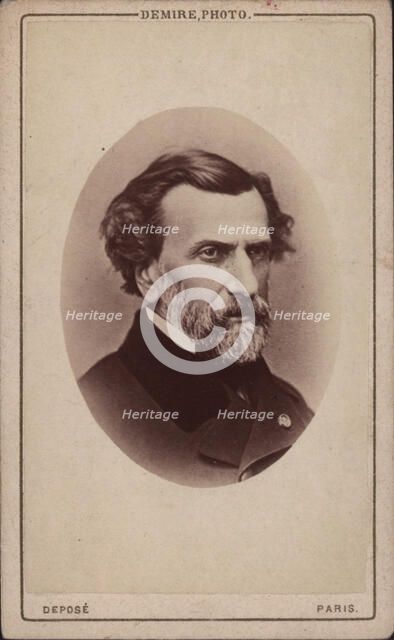Portrait of the composer Ambroise Thomas (1811-1896), 1860s. Creator: Anonymous.