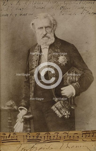 Portrait of the composer Ambroise Thomas (1811-1896), 1890s.