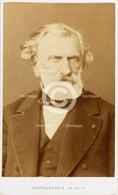 Portrait of the composer Ambroise Thomas (1811-1896). Creator: Liébert, Alphonse (1827-1913).