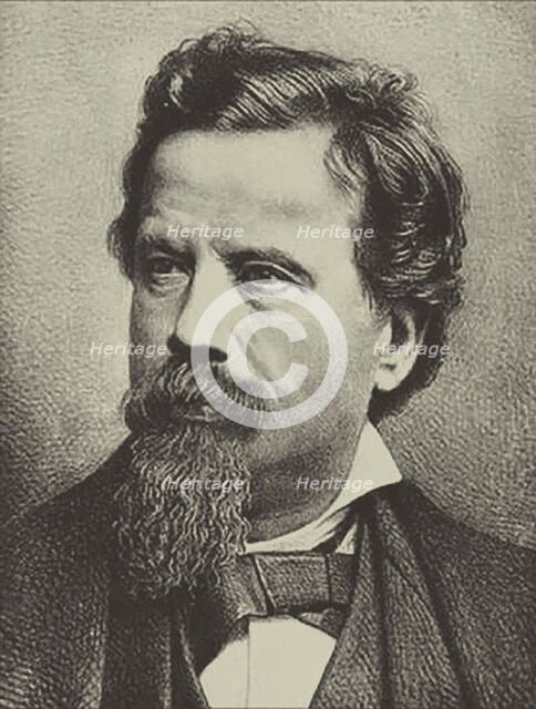 Portrait of the Composer Amilcare Ponchielli (1834-1886). Creator: Anonymous.