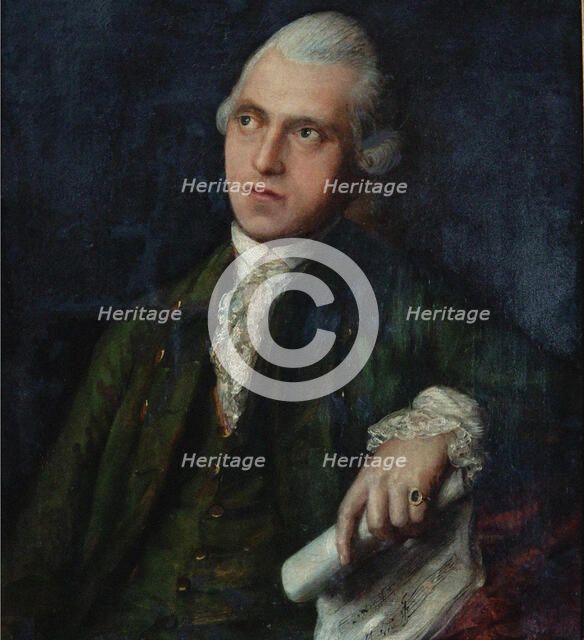 Portrait of the composer and violinist Antonín Kammel (1730-1784), c.1768. Creator: Gainsborough, Thomas (1727-1788).