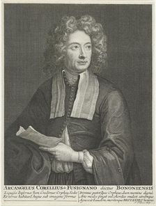 Portrait of the Composer and Violinist Arcangelo Corelli (1653-1713). Artist: Folkema, Jacob (1692-1767)