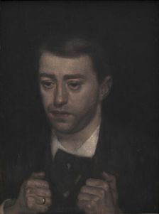 Portrait of the composer and violinist Fini Henriques (1867-1940), c1896. Creator: Hammershøi, Vilhelm (1864-1916)