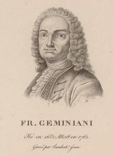 Portrait of the composer and violinist Francesco Saverio Geminiani (1687-1762), 1810s