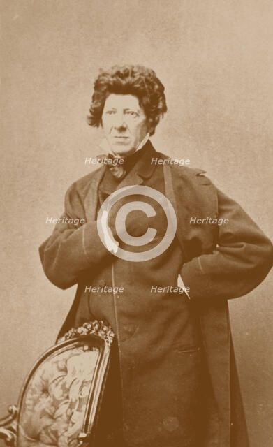 Portrait of the composer and violinist Fredrik Pacius (1809-1891), 1870s. Creator: Photo studio C. A. Hårdh, Helsingfors  .