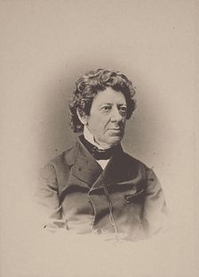 Portrait of the composer and violinist Fredrik Pacius (1809-1891), 1870s. Creator: Photo studio C. A. Hårdh, Helsingfors