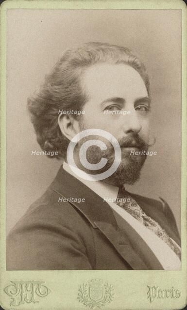 Portrait of the composer and violinist Martin Pierre Marsick (1847-1924). Creator: Anonymous.