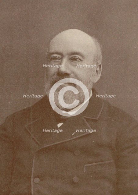 Portrait of the composer and chansonnier Gustave Nadaud (1820-1893), 1880. Creator: Anonymous.