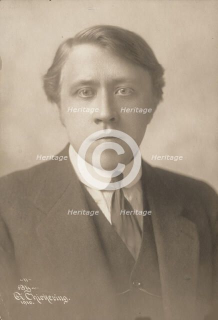 Portrait of the composer and conductor André Caplet (1878-1925), 1910. Creator: Photo studio Elmer Chickering, Boston  .