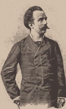 Portrait of the composer and conductor Franco Faccio (1840-1891)