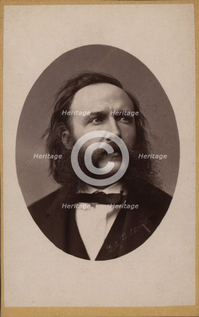 Portrait of the composer and conductor Johann von Herbeck (1831-1877), c. 1870. Creator: Luckhardt, Fritz (1843-1894).