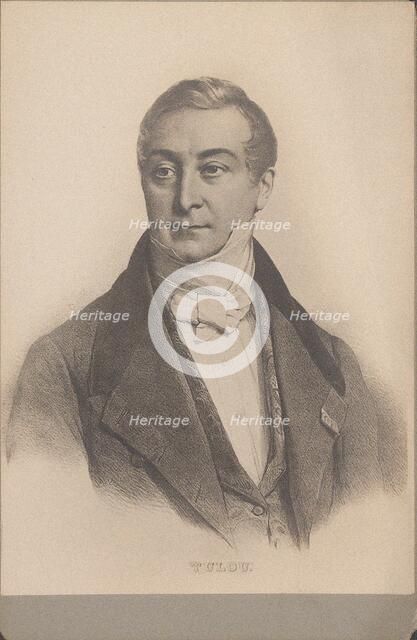 Portrait of the composer and flautist Jean-Louis Tulou (1786-1865), 1830-1839. Creator: Grevedon, Pierre Louis Henri (1776-1860).