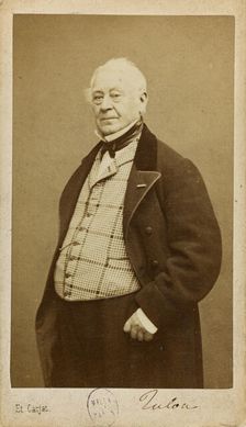 Portrait of the composer and flautist Jean-Louis Tulou (1786-1865), ca 1860. Creator: Carjat, Étienne (1828-1906)