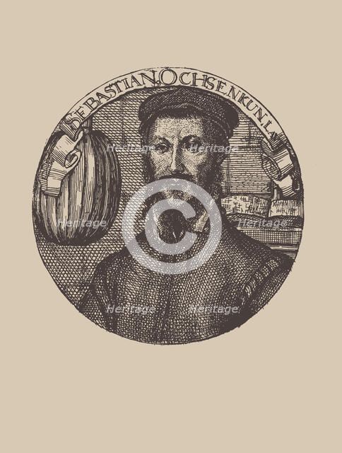 Portrait of the composer and lutenist Sebastian Ochsenkhun (1521-1574). Creator: Anonymous.