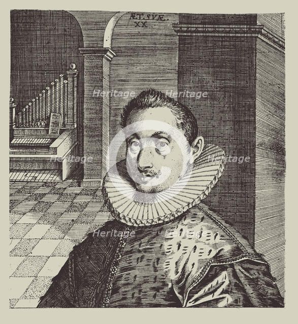 Portrait of the Composer and Organist Hans Leo Haßler (1564-1612), 1593. Creator: Custos, Dominicus (1560-1612).