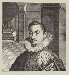 Portrait of the Composer and Organist Hans Leo Haßler (1564-1612), 1593. Creator: Custos, Dominicus (1560-1612)