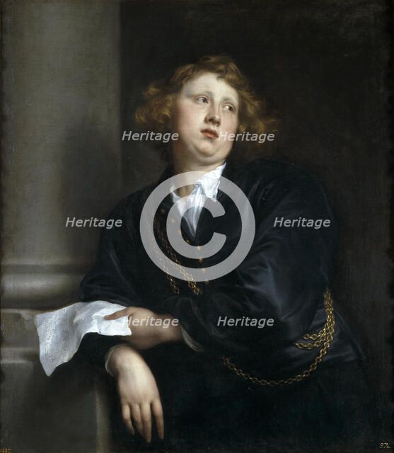 Portrait of the Composer and Organist Henricus Liberti (1610-1669). Artist: Dyck, Sir Anthony van (1599-1641)