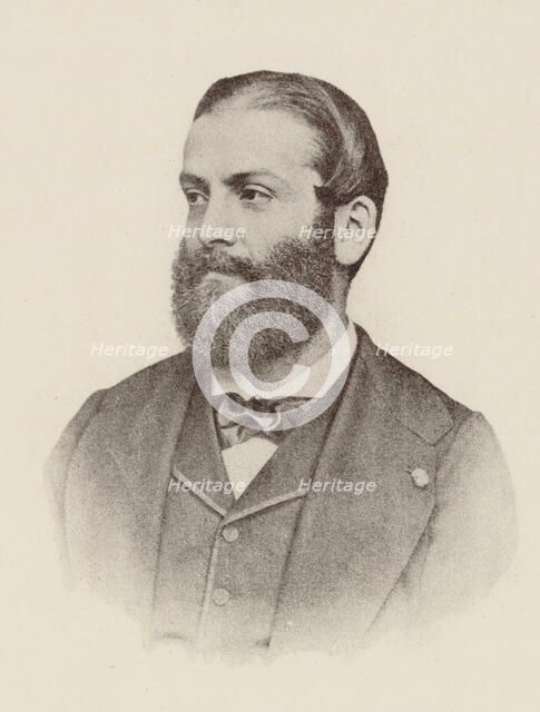Portrait of the composer and organist Jules Cohen (1830-1901), 1860. Creator: Photo studio Pinel & Peschardière.