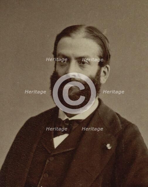Portrait of the composer and organist Jules Cohen (1830-1901), c. 1870. Creator: Photo studio Nadar.