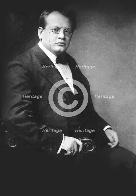 Portrait of the composer and organist Max Reger (1873-1916), 1900s. Creator: Anonymous.