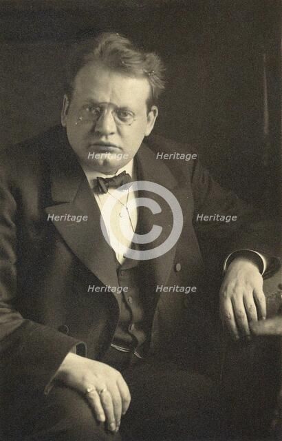 Portrait of the composer and organist Max Reger (1873-1916), c. 1910. Creator: Anonymous.