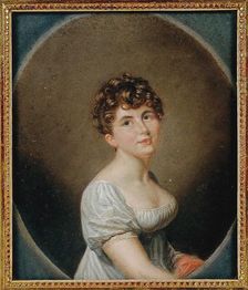Portrait of the composer and pianist Caroline Boissier-Butini (1786-1836) , ca 1807. Creator: Massot, Firmin (1766-1849)