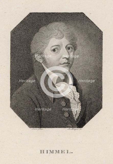 Portrait of the composer and pianist Friedrich Heinrich Himmel (1765-1814) , 1815.