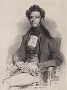 Portrait of the composer and pianist Henri Herz (1803-1888) , 1832. Creator: Devéria, Achille (1800-1857)