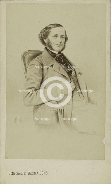 Portrait of the composer and pianist Henri Herz (1803-1888). Creator: Desmaisons, Émile (1812-1880).