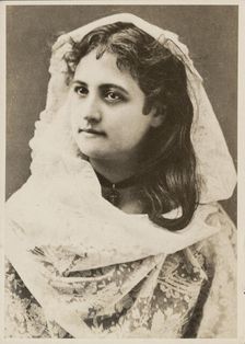 Portrait of the composer and pianist Teresa Carreño (1853-1917), c. 1890. Creator: Anonymous